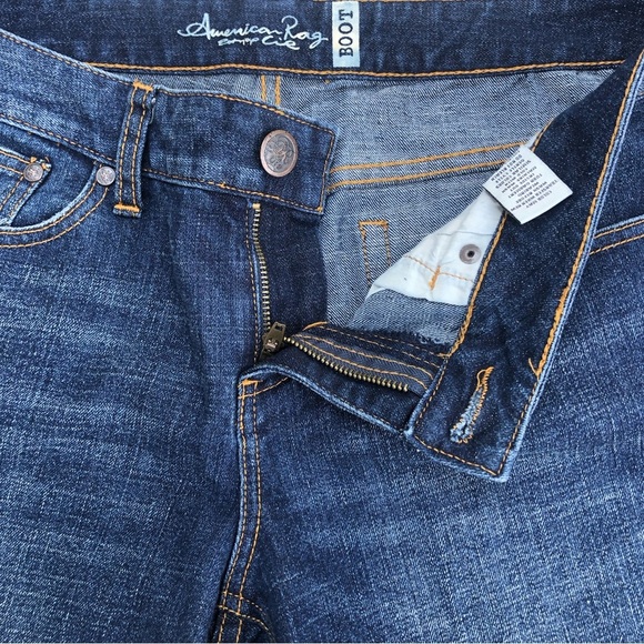 American Rag Boot Mid Rise Dark Wash Denim Jean Size 11S - Picture 10 of 12